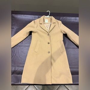 EUC Women Abercrombie and Fitch Wool-Blend Dad Coat